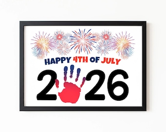 4th of July Handprint Craft: 2026 Keepsake, Patriotic Firework Art
