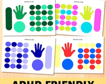 Fichas de actividades de gimnasia cerebral: Ejercicios de motricidad para niños (Descargar PDF)