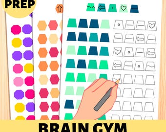 Brain Gym Visual Puzzle: Symbol Matching Activity (PDF Download)