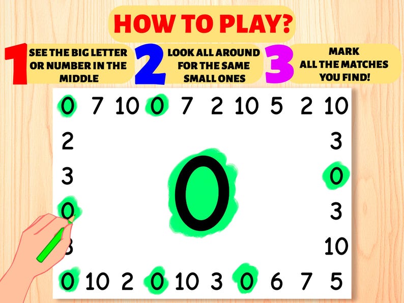 Focus Finder Activity: Letter & Number Visual Discrimination (PDF) - Etsy