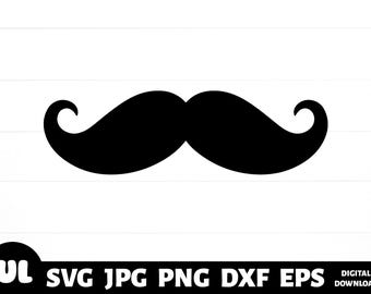 Mustache SVG Cut File: Funny Dad Gift, Party Decor (Digital Download)