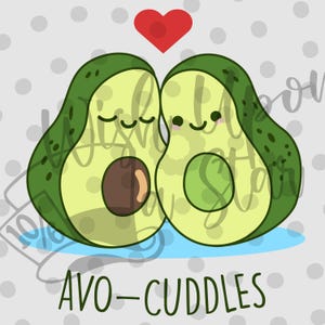 Avo- Knuddeln | Valentinstag | Avocado | Digitale Datei