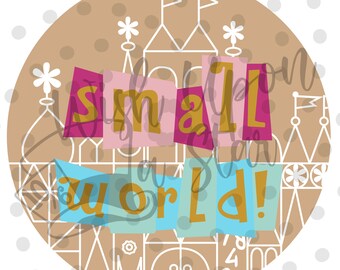 Small World Line Art | Retro | It's a Small World Afterall | Boat Ride | SVG | Cricut | Cameo