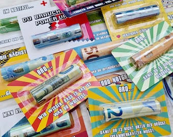 Lustige Geburtstagskarten - Geldgeschenke zum Geburtstag - Geldverpackung Teenager - Geldkarte - Geschenkidee Studium - Wunscherfüller