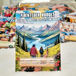Geldgeschenk Wanderer – Reise Geschenk Idee zum Geburtstag – Wunscherfüller Karte für Outdoorfans – Abenteuer Gutschein Verpackung