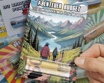 Geldgeschenk wandern – Abenteuer Geschenk Idee zum Geburtstag – Wunscherfüller für Outdoorfans – Geschenkideen für Bergsteiger – Reisekasse