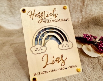 Geldgeschenk Baby – personalisiertes Babygeschenk für Mädchen und Junge – Geschenkidee für werdende Eltern & Babyparty – Geburtsgeschenk