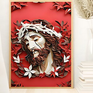 Jesus Savior Printable | Christian Living Room Decor | He Is Risen Art | Come Follow Me Poster | Instant Download