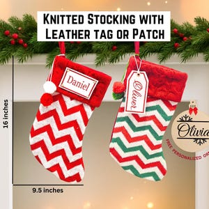 Holiday Stocking, Rustic Farmhouse Decor, Glitter Font, Xmas Gift