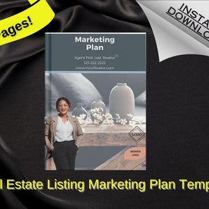 Real Estate Template Marketing Plan | Real Estate Listing Template | Marketing Template | Realtor Templates