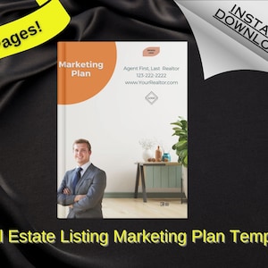 Real Estate Template Marketing Plan | Real Estate Listing Template | Marketing Template | Realtor Templates