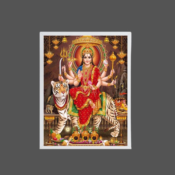 Nau Durga Temple Dolls From Nepal - Ca 80 Yrs Old Nau Durga Temple Dolls From Nepal - Ca 80 Yrs Old