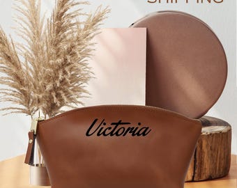 Personalized Makeup Bag, Personalized Cosmetic Bag, Mother's Day Gift for Mom, Birthday Gift for Her, Custom Makeup Bag Gift for Her