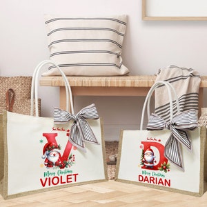 Personalised Santa Sack, Christmas Sack, Personalised Christmas Toy Sack - Name & Initial, Xmas, Christmas Gift Bag