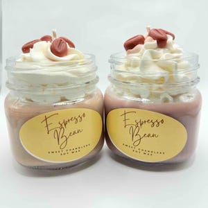 Espresso Bean Dessert Candles| coffee scent candle| soy wax| gift ideas