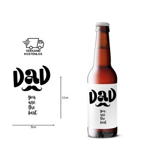Bieretikett personalisiert Vatertag Flasche Aufkleber Etikett für Geburtstag, Vatertag, Besonderer Anlass Flaschen Etikett Bester Papa