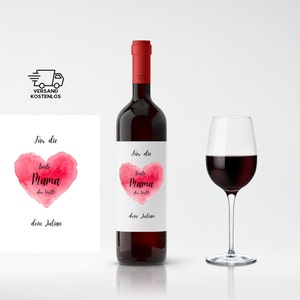 Etichetta per vino personalizzata per la festa della mamma, bottiglia, adesivo, etichetta per compleanno, festa della mamma, occasione speciale, etichetta Best Mom!