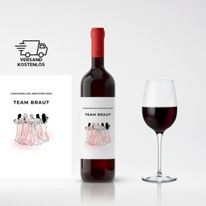 Weinetikett personalisiert Junggesellinnen-Abschied Flasche Aufkleber Wein Mr Mrs Etikett Hochzeitstag Just Married Flaschen Etikett
