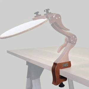 Clamp Attachment for “The Oak” Embroidery Stand | Desktop Conversion Clamp for Cross Stitch Frame | Fits Tabletops up to 50mm
