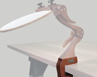 Clamp Attachment for “The Oak” Embroidery Stand | Desktop Conversion Clamp for Cross Stitch Frame | Fits Tabletops up to 50mm