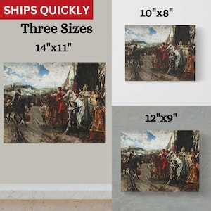 The Surrender of Granada Canvas Print: Vintage Spanish Historical Art