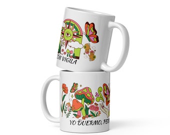 Taza zen, regalo para amantes de la meditación, taza mensaje inspirador, taza con diseño espiritual, taza de mindfulness para regalar