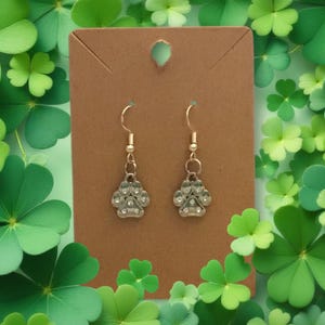 Paw print earrings