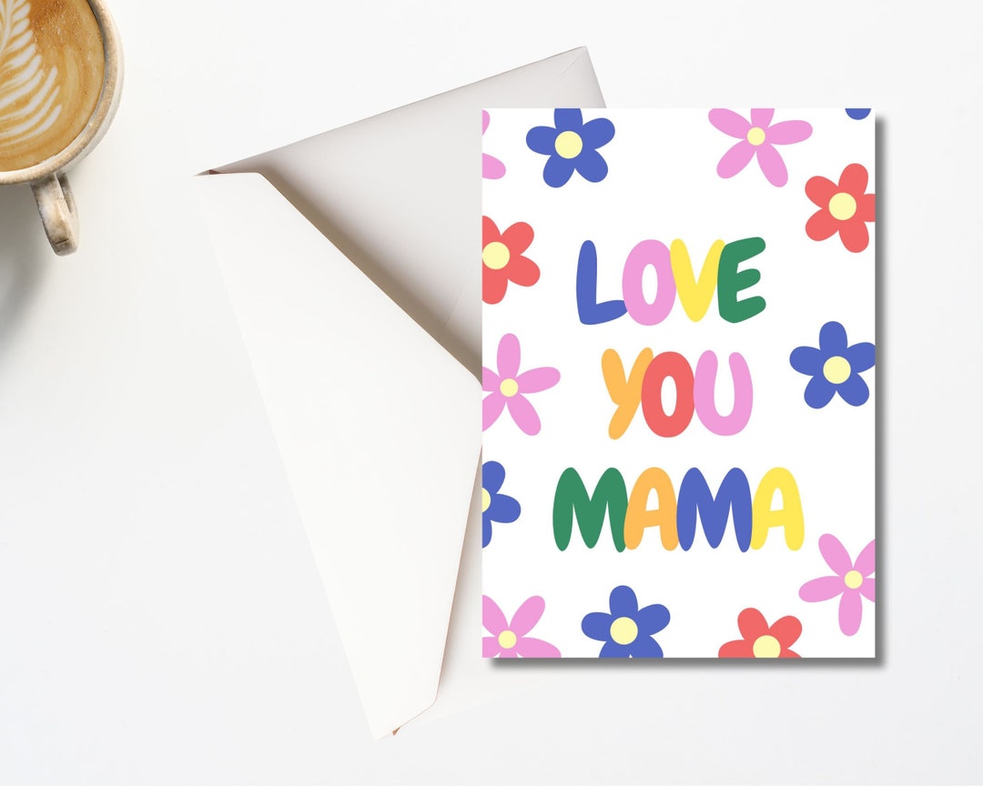 Printable Mothers Day Card That Says Love Ya - Etsy
