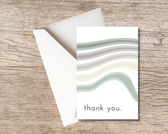 printable minimalist thank you card size 4x6 and 5x7