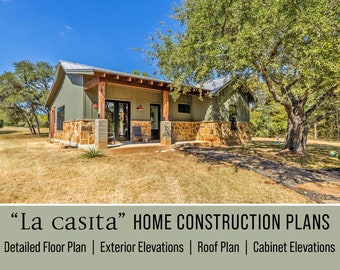 La Casita  – 2 Bed, 2 Bath , 1146 sq ft, Home Construction Plans - Flipped
