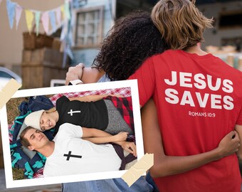Jesus Saves Shirt Christian Shirt Jesus Apparel Christian Streetwear Bible Verse Shirt Comfort Colors T-shirt Clothes Christian Merch