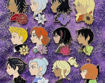 RWBY Flower Pins