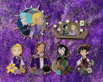 Pins de princesa de flores