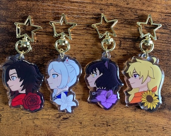 Pingentes de flores RWBY
