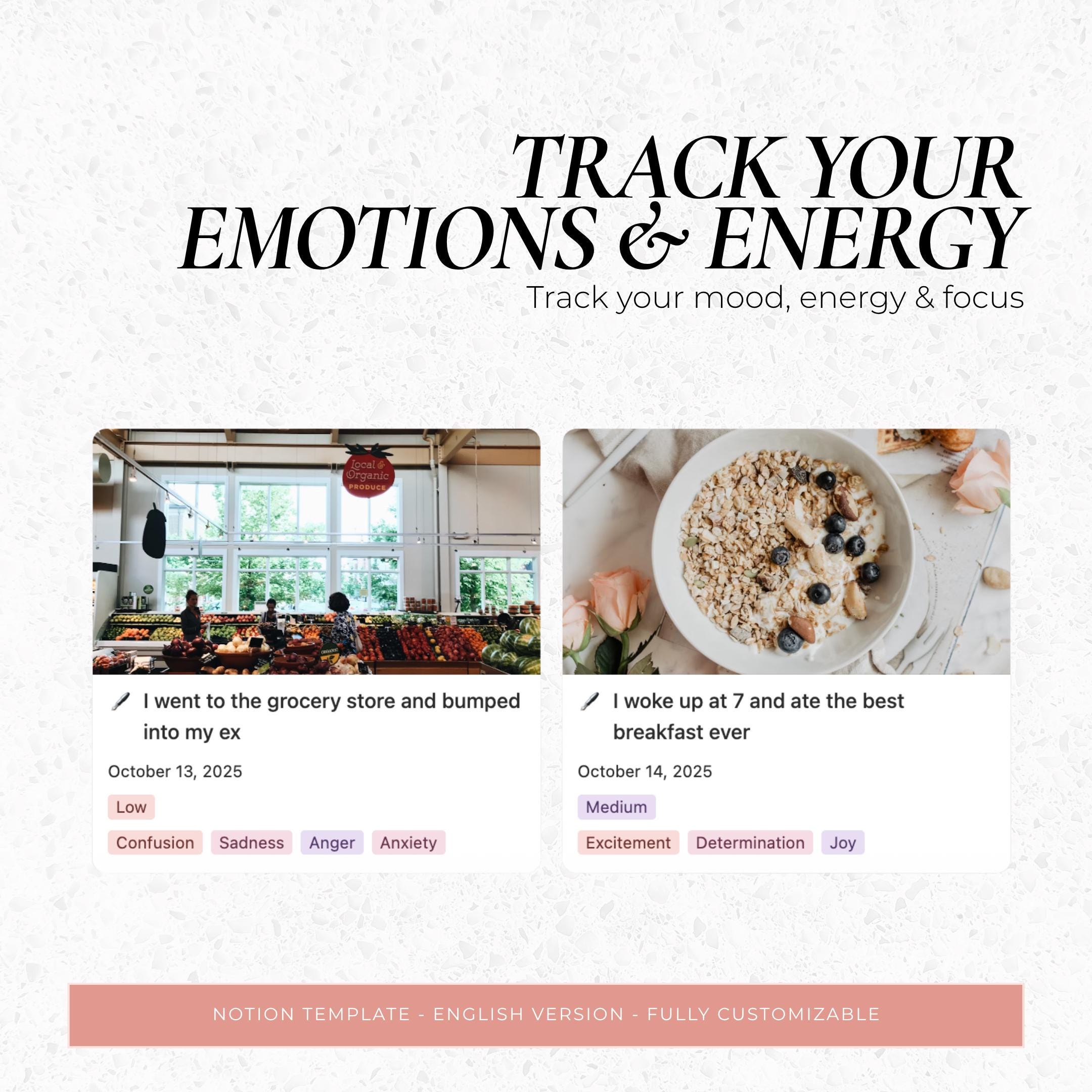Personal Diary Notion Template | Daily Journal for Gratitude ...