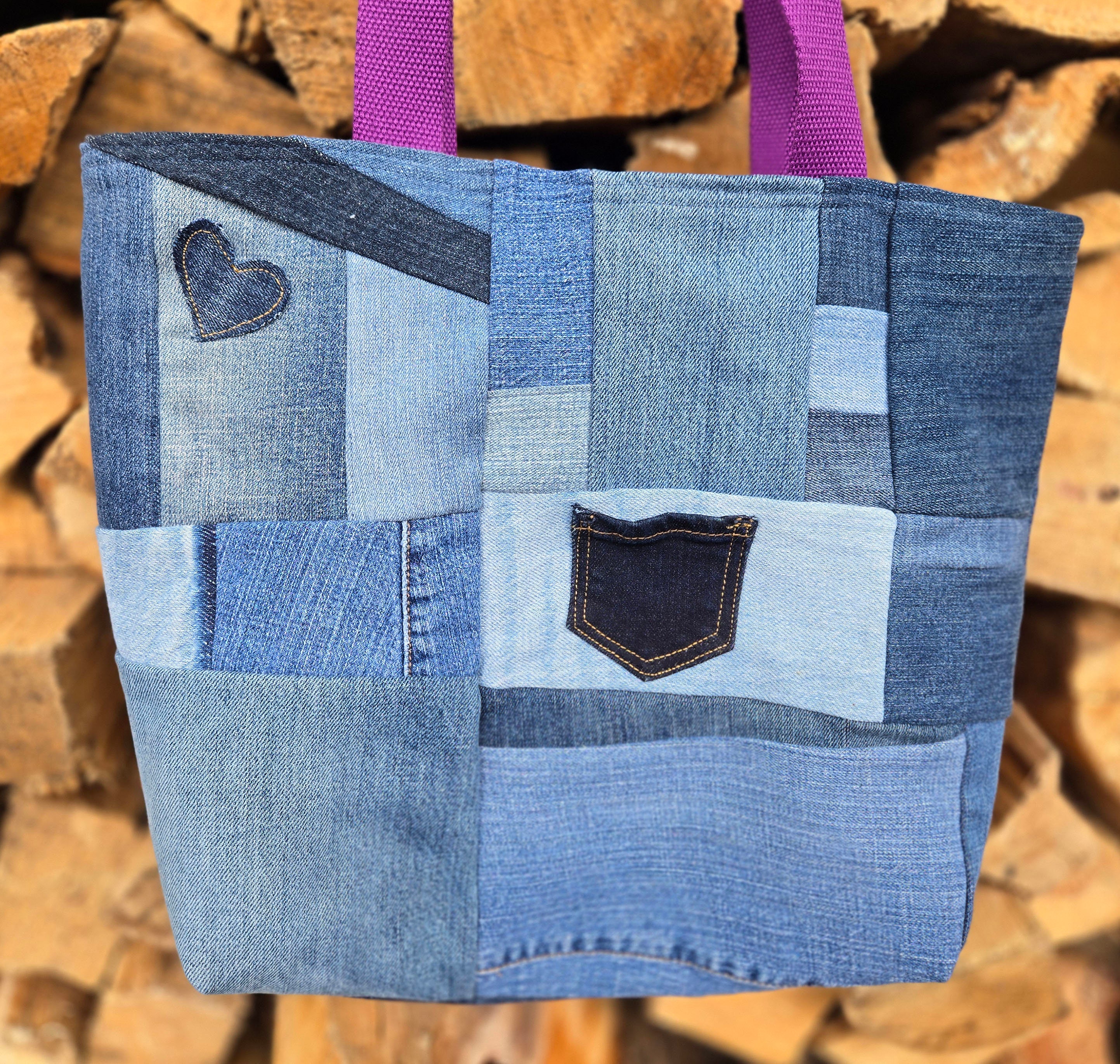 ★関税込★THE MUSEUM VISITOR★HEART GEM DENIM MINI BAG★ ☆関税込☆THE MUSEUM VISITOR☆HEART GEM DENIM MINI BAG☆