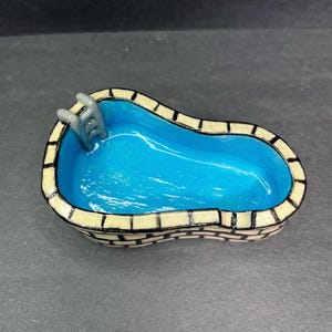 Ceramic Swimming Pool Ashtray - Etsy