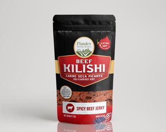 Original Kilishi Extra hot/ Beef Jerky / Carne Seca / Cecina de Res /  MADE IN USA