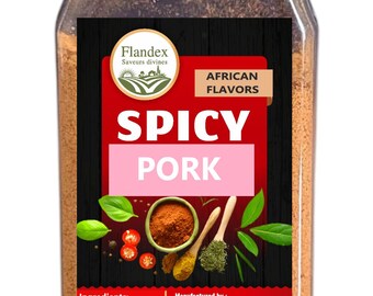 FLANDEX Spicy Pork Seasoning: Rich African Spice Blend