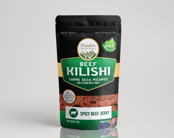 Original Kilishi Mild / Beef Jerky / Carne Seca / Cecina de Res / MADE IN USA
