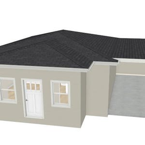 Modern 720 Sq Ft Small House Plan – 1 Bed / 1 Bath – Open Concept Layout – PDF Blueprint – ADU, Guest House, Rental