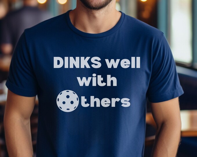 Men's Dinks well with Others Pickleball Short Sleeve Tee t-shirt tshirt