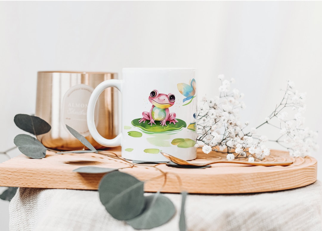 Cute Frog and Toad Mug Frog Coffee Mug Frog Lover Gift Cottagecore Frog ...
