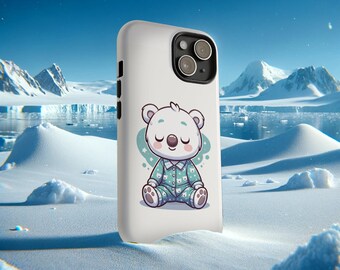 Phone Case for iPhone Protective Phone Case for Samsung Eepy Phone Case for Google Sleepy Polar Bear