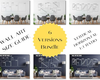 Wall Art Size Guide Bundle Canvas Size Guide Frame Size Guide Print Size Guide Vertical Wall Art Size Guide Horizontal Canvas Size Guide
