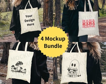 Tote Bag Mockup, Canvas Tote Bag Mockup Bundle, Digital Download Canvas Bag Mockup, Shopping Bag Mockup, Custom Tote Bag Canvas