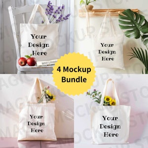 Custom Tote Bag Mockup, Canvas Tote Bag Mockup Bundle, Digital Download Canvas Bag Mockup, Shopping Bag Mockup, Custom Tote Bag Canvas