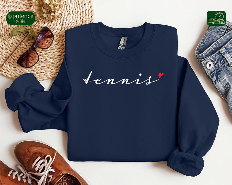 Tennis Shirt, Tennis Sweatshirt, Team Mom Gift, Women's Sweatshirt