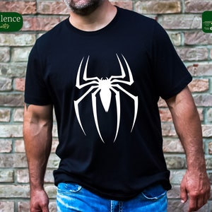 Camisa gráfica de araña vintage, camisa de araña retro, camiseta gráfica de los años 90, sudadera de héroe divertido, sudadera con capucha de araña, regalo para hombres, camisa de gimnasio, regalo para niños imagen 6
