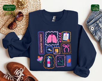 Bonita camiseta de terapeuta respiratorio, regalo de agradecimiento médico, camiseta de graduación de RT, sudadera de enfermera de neumología, sudadera con capucha para profesional de la salud